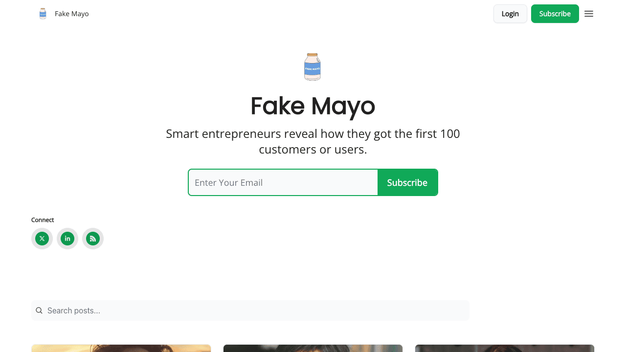 Screenshot of Fake Mayo