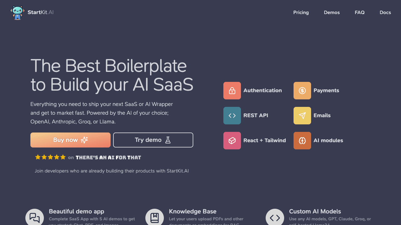 Screenshot of StartKit.AI