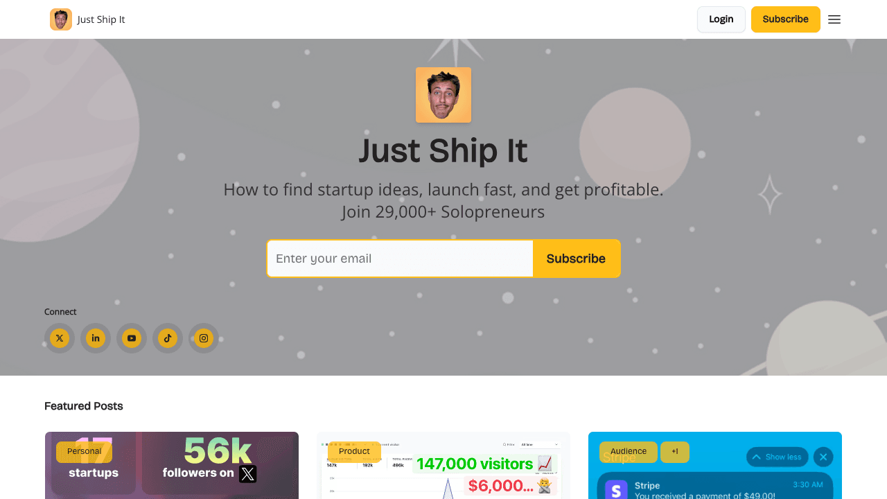 Screenshot of Just Ship It