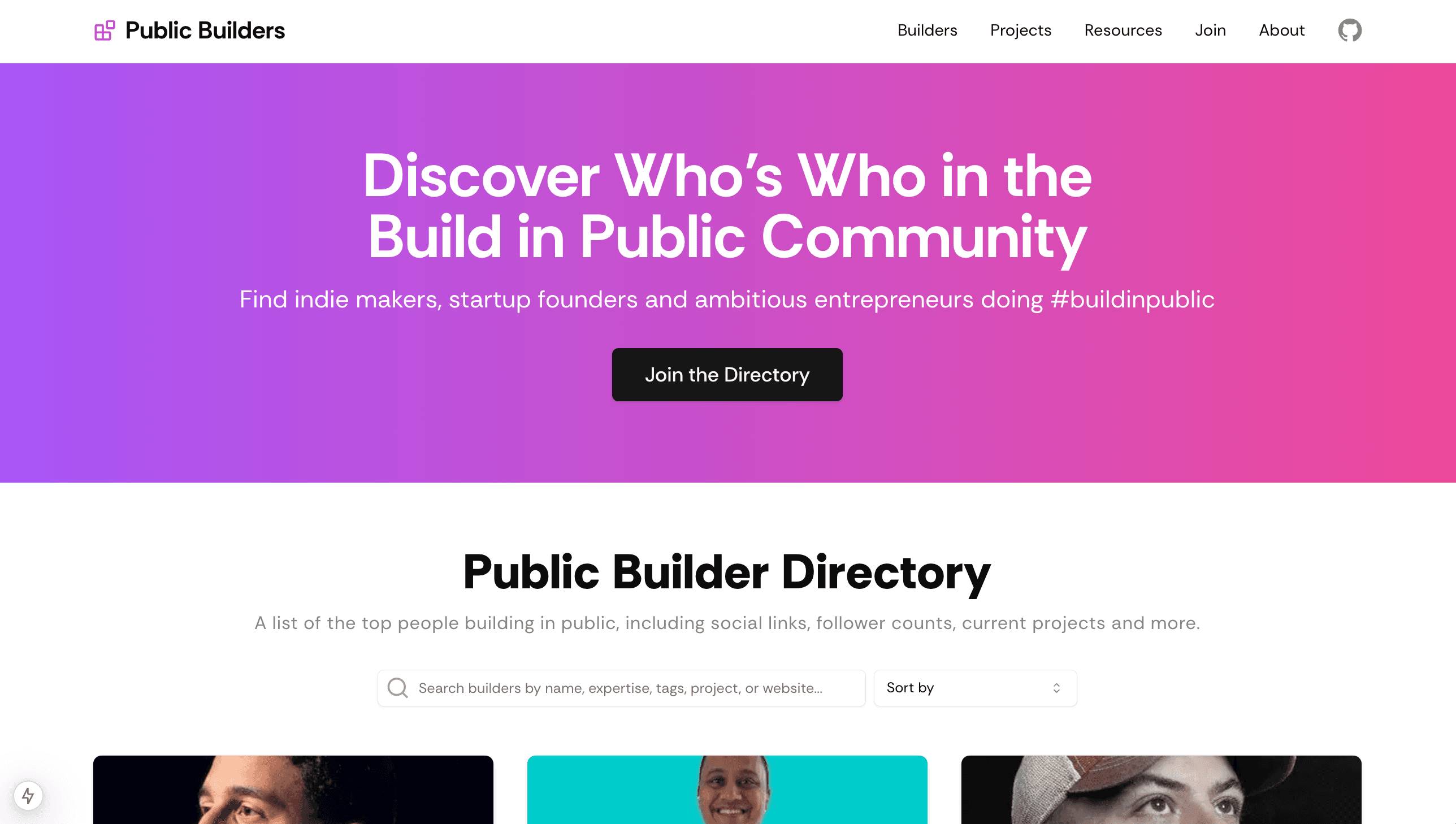 Screenshot of Public Builders